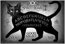 Alchemy England Black Cat Spirit Poster - 36 x 24 Laminated