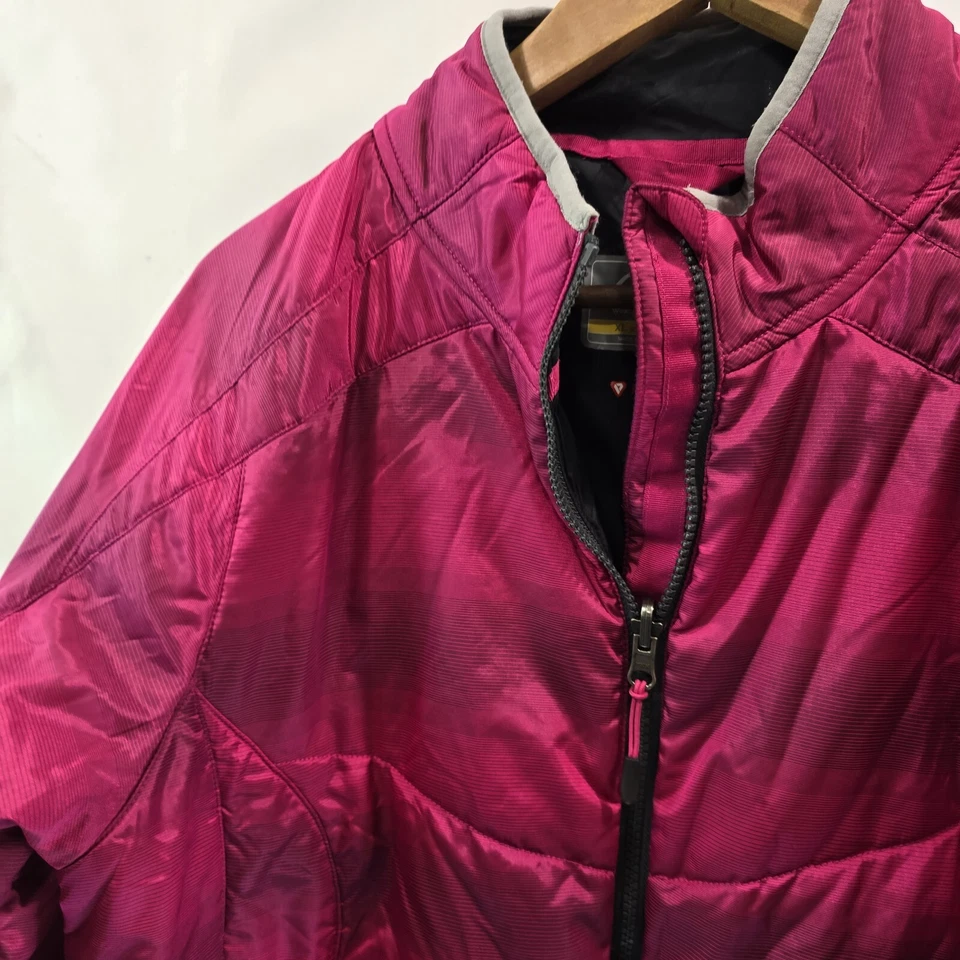 Cabelas Jacket Women XL Pink Black Puffer Primaloft Insulated Synthetic Coat  - Image 2 of 4