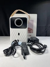 Toptro B1 White 45W HDMI Remote Control Portable Battery Video Projector