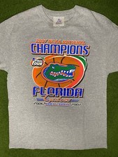 2007 Florida Gators - Back to Back - Vintage College T Shirt Large 