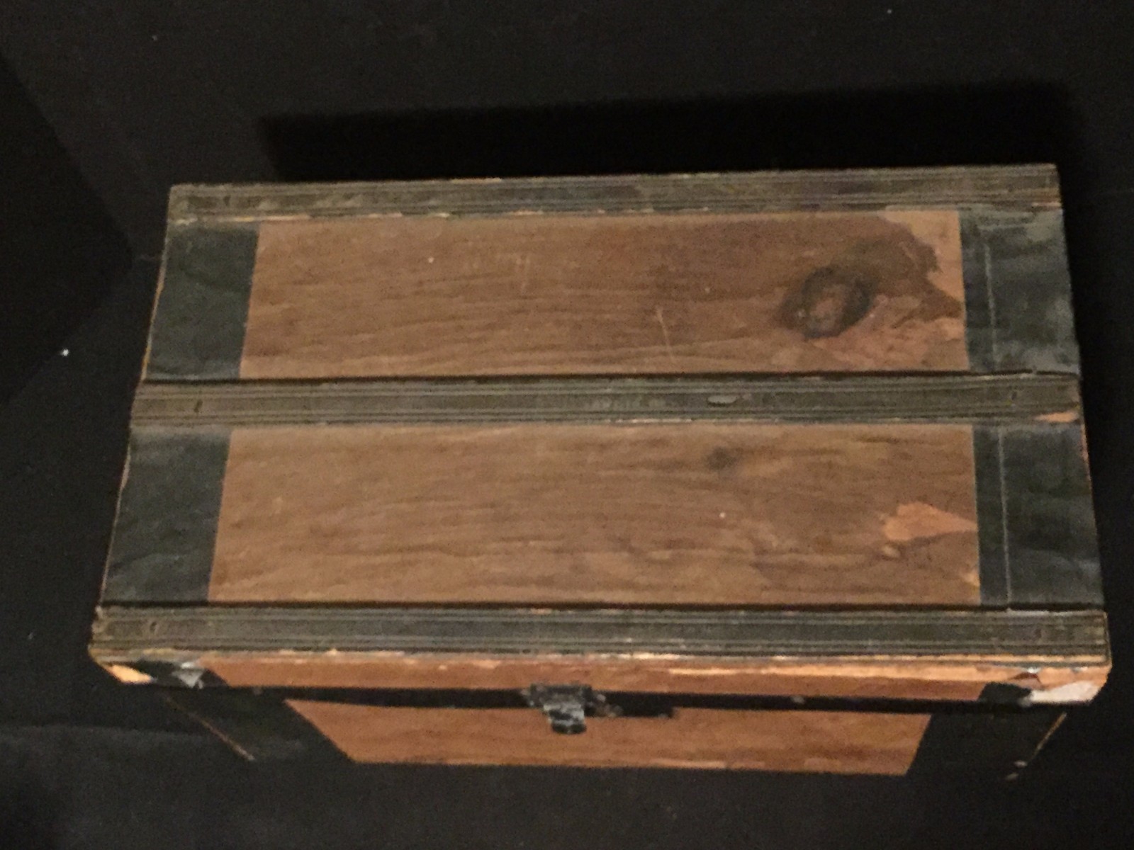 Antique Vintage Wooden Doll Trunk eBay