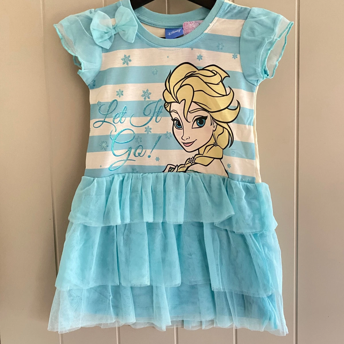 Girls Frozen Frilly Nightdress Elsa Nightie Nighty Pyjamas Age 2 10 Years