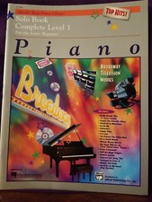 17199 Alfred's Basic Piano Top Hits Solo Book Complete 1 Broadway TV Movies