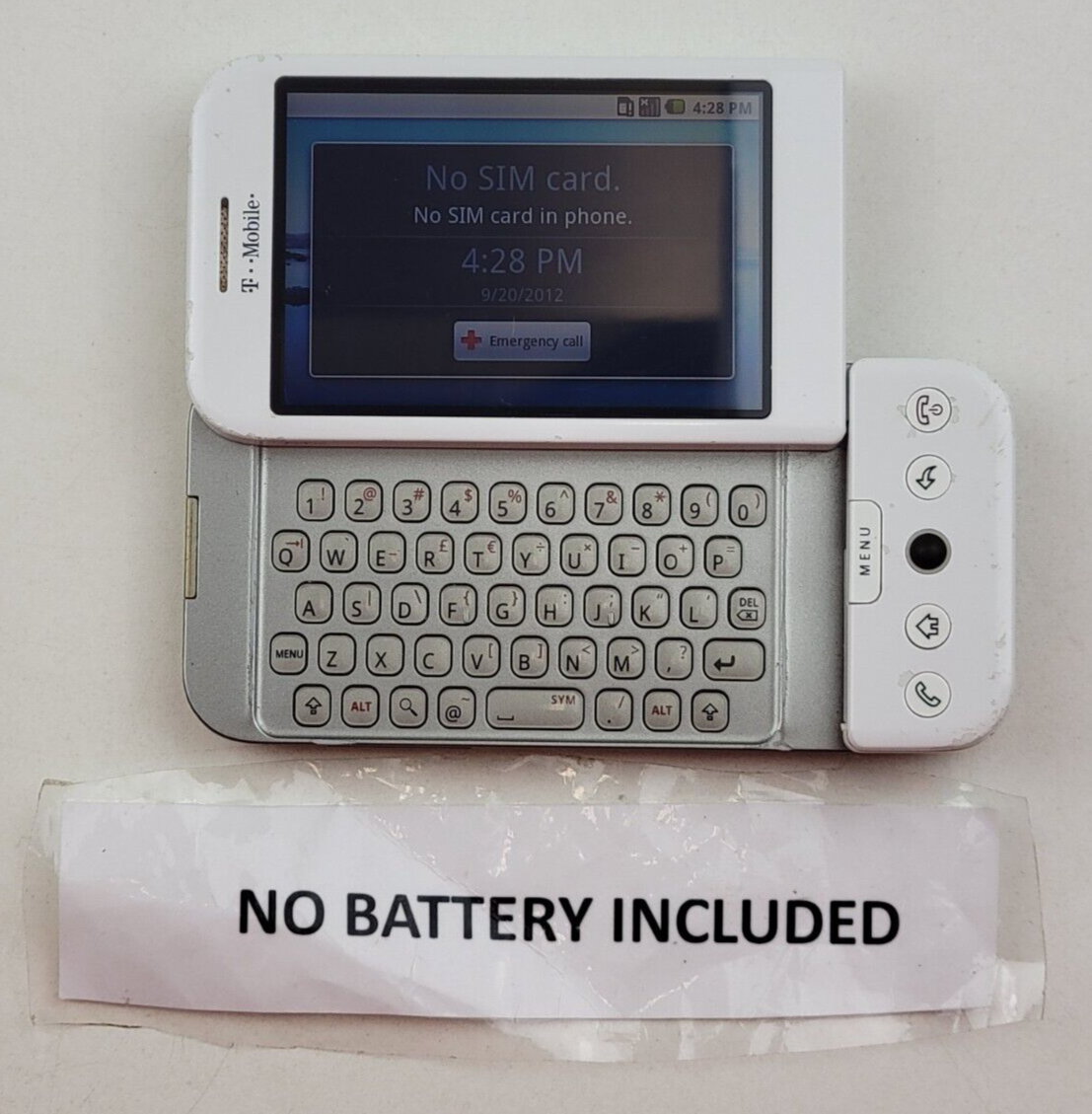 HTC Dream Google G1 (DREA100) (T-Mobile) White Gold Android