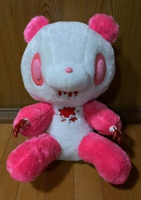 Peluche ours en peluche sombre Chax-GP CGP-324 XL ton panda rose fluo 32 cm (12,5 pouces