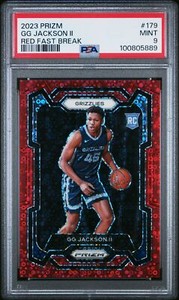 2023 Panini Prizm GG Jackson II #179 Red Fast Break PSA 9 Rookie /100