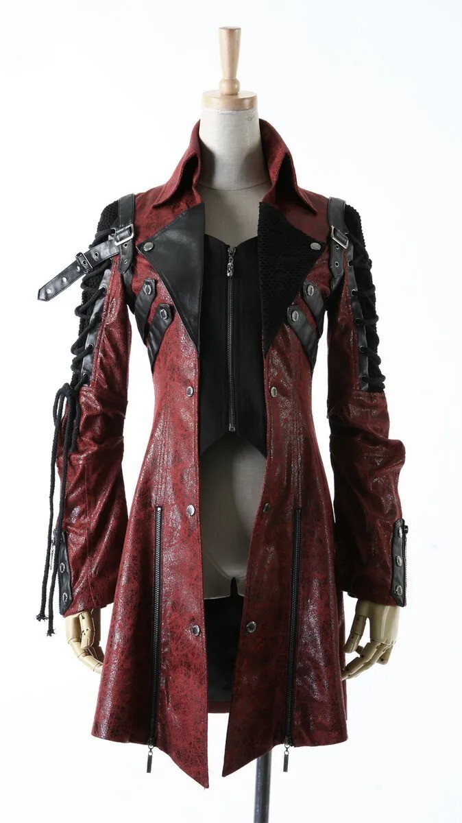 Punk Rave Men Women Goth Leather Rock studded Jacket Coat Punk Rave Men Women Goth Leather Rock studded Jacket Coat