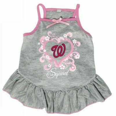 WASHINGTON NATIONALS DOG CAT PINK TOO CUTE SQUAD CHEERLEADER DRESS CHOOSE SIZE