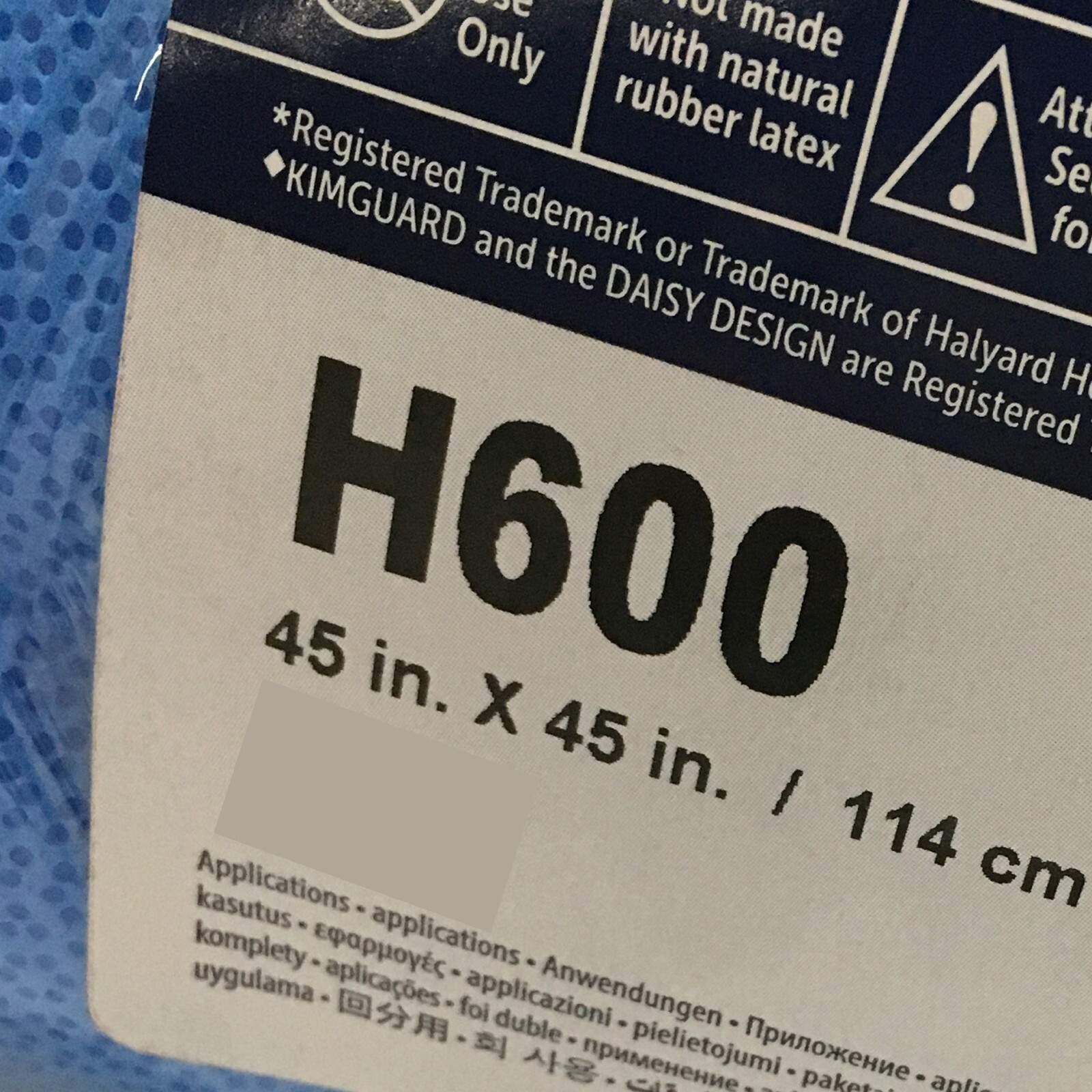 Halyard H600 QuickCheck Sterilization Wrap, One DualLayer Sheet