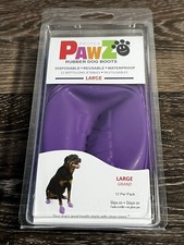 PawZ Color Dog Boots Large  Dog Paw Protection with Dog Rubber Booties  Dog
