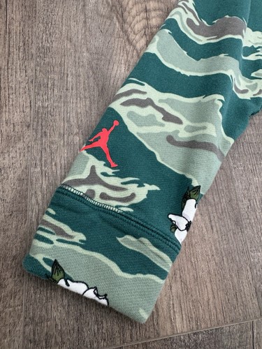 Sudadera Jordan Camuflada Vuelo Para Hombre Talla XL Vellón Verde Gráfico Y2K BQ6845-010 - Imagen 4 de 17