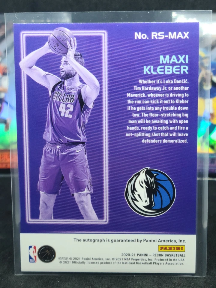 2020-21 Panini Recon Recon Signatures #44 Maxi Kleber Auto 🍀🤙 - Image 3 of 4
