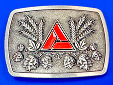 Farming Company Wheat Corn Soy A Emblem logo vintage belt buckle