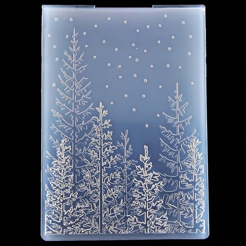 3D Tree Woodland Background Plastic Embossing Folders for Card Making - 第 1/3 張圖片