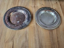 Set Of 2 Vintage Stanley Home Products National Silverplate Plates
