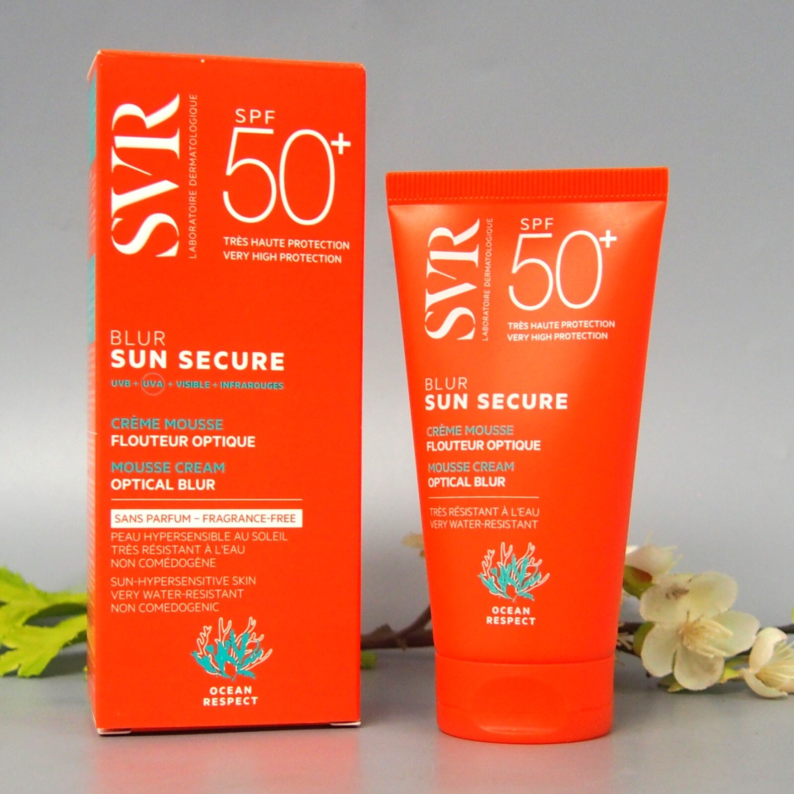 Крем-мусс SVR Sun Secure SPF50 с оптическим эффектом размытия без отдушек 50 мл Срок годности 112026 5590₽