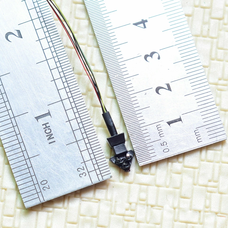 1 x N scale model train European block dwarf signal railway LED 2 bottom red - Image 3 of 3