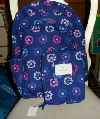 Vera Bradley Factory Exclusive Laptop Backpack lunch Bunch in