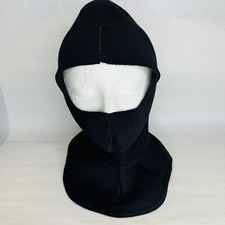 Deep See Scuba Dive Wetsuit Hood Neoprene Size M Black Bibbed Snorkeling Diving