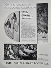 1931 Daniel Green womens leisure footwear shoes couture collection vintage ad
