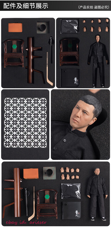 Hot New Enterbay 1/6 Ip Man 4 KungFu Donnie Yen Wax-Level