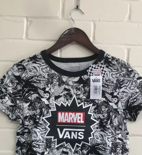 Vans Marvel Black Logo T-shirt Comic 