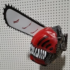 Anime Chainsaw Man Denji Pochita Mask Helmet Silicone Mask Party Cosplay Props