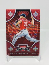 2019 Panini Chronicles Max Scherzer Crusade Ruby Wave /199 Washington Nationals