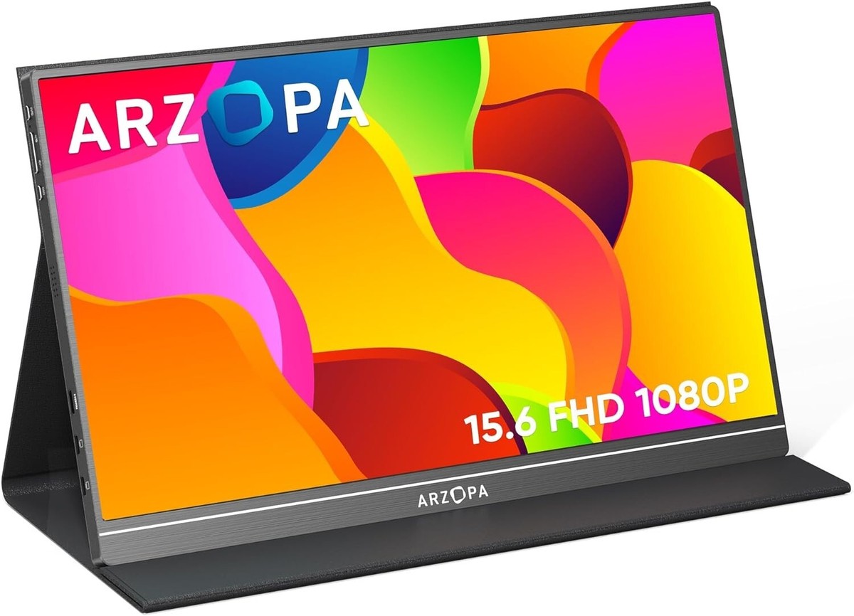 Arzopa S1 Table Portable 15.6" 1080p FHD Monitor USB-C HDMI Computer Display