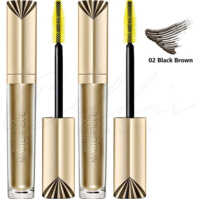 MAX FACTOR Masterpiece High Definition Mascara 4.5ml - Black Brown *PACK OF 2*