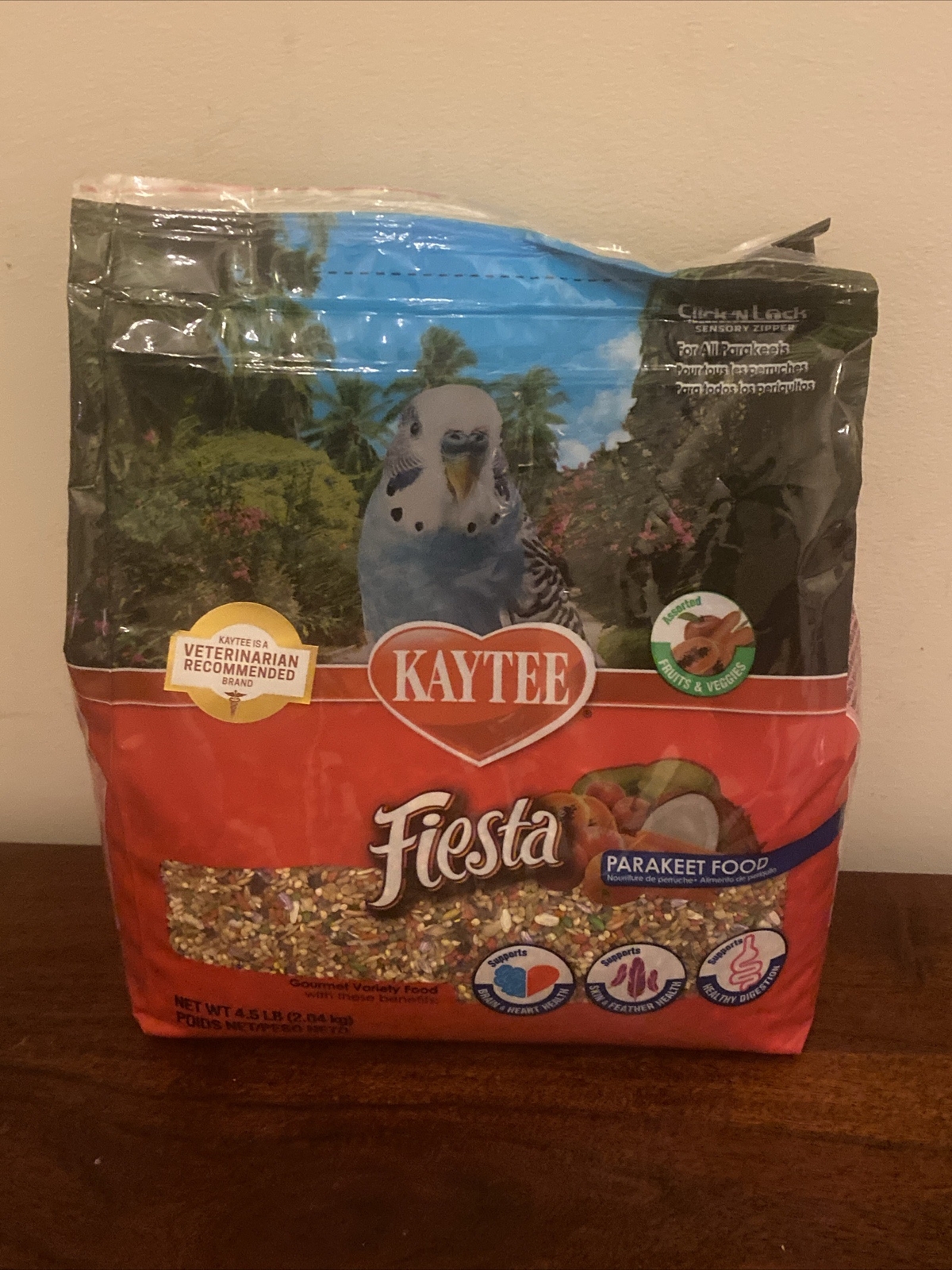 Kaytee Fiesta Parakeet Gourmet Variety Diet, 4.5 LB New