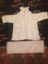 Vintage Baptism/Christening Gown Button Down Coat With Blanket Circa 1950's
