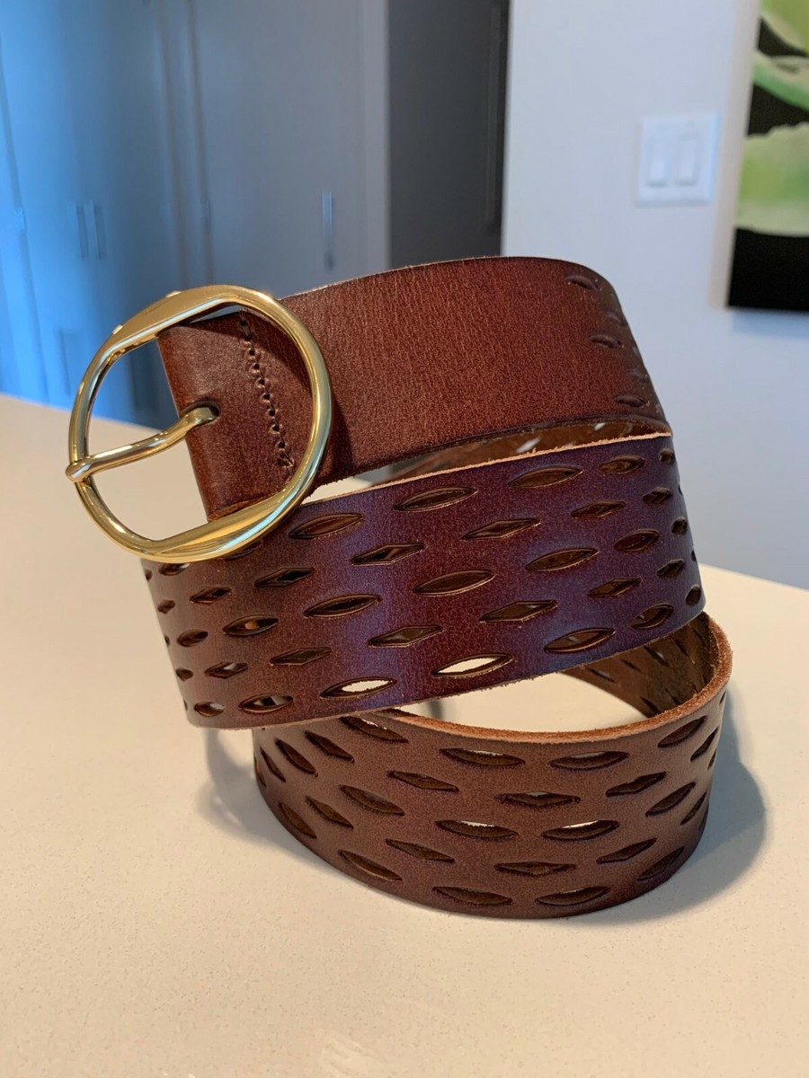 Ann Taylor Wide Brown Leather Belt | eBay display picture 1