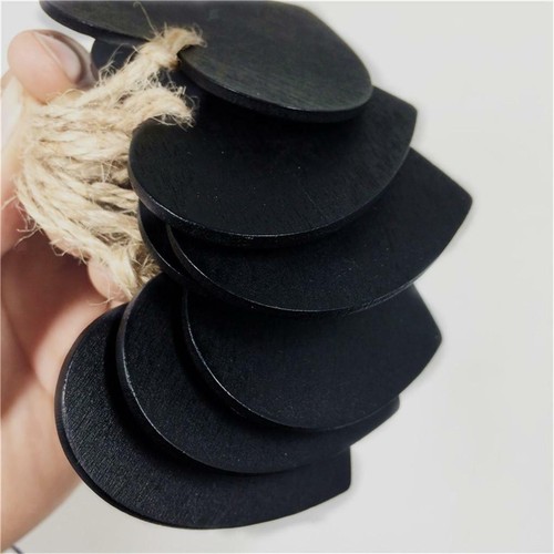 10x Mini Heart Shaped Chalk Message Memo Board Blackboard Hanging Xmas Tag - Picture 2 of 8