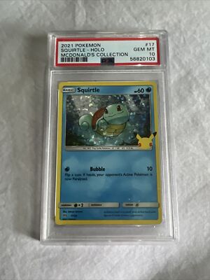 mcdonalds pokemon cards psa 10 PSA (Gem MT 10) Squirtle #17