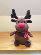 Christmas Reindeer Soft Toy, 30cm Tall