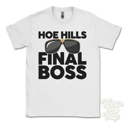 HOE HILLS FINAL BOSS T-SHIRT lustiges Weihnachtsgeschenk Bourne Lincolnshire England Ibiza