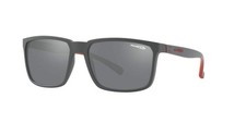 ARNETTE 0AN4251 25736G 58mm Man Sunglasses Matte Black Frame, Mirror Grey...