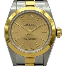 ROLEX Oyster Perpetual 76183 Gold Gold/Stainless Steel Automatic Watch #308
