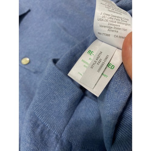Crewcuts Pullover Jungen Gr. M (8-9) blau Baumwolle Kaschmir Basic Preppy kuschelig - Bild 5 von 5