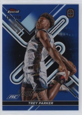 2022 Topps Finest OTE Overtime Elite Blue Refractor 107/150 Trey Parker #68 nd3