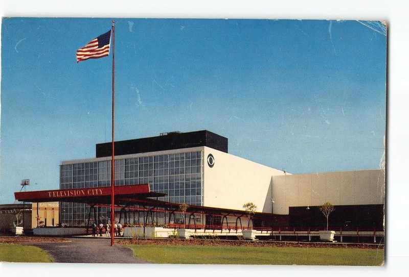 Hollywood California CA Postcard 1954 CBS Television City