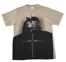 Lady Gaga T Shirt M Gradient Mayhem In The Desert Coachella Exclusive NEW *flaws