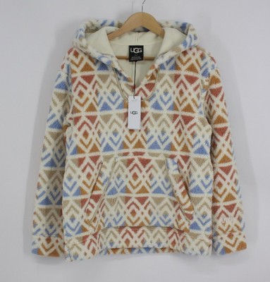 UGG UNISEX SANDBAR HOODIE PRINT FLEECE GR. S MEHRFARBIG IB