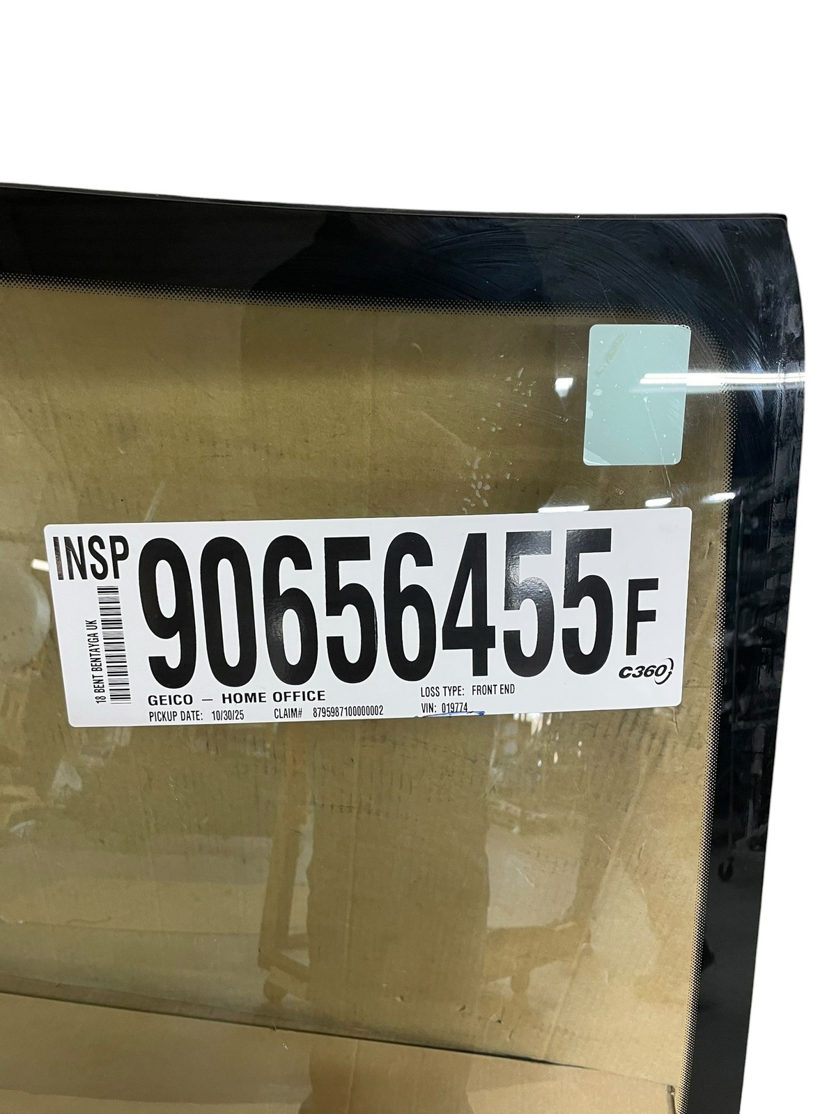 2015-2020 BENTLEY BENTAYGA OEM *LP* Front Wind Shield Screen Glass Panel