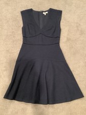 Rebecca Taylor A line little black dress sleeveless women 6 medium cocktail