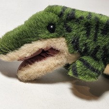 VTG Applause Alligator Crocodile Plush 1988 Stuffed Animal Toy Green 12 In