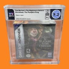 Nightmare Before Christmas The Pumpkin King Nintendo Game Boy Advance WATA GBA image