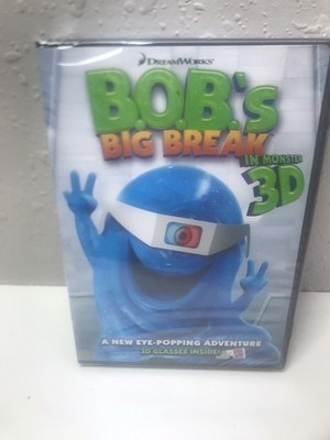 Bob s Big Break In Monster 3D : 3D Glasses Included , New Sealed DVD