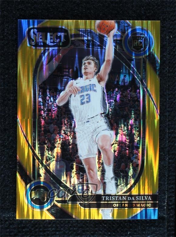 2024 Select Courtside Gold Flash Prizm 9/10 Tristan da Silva #272 Rookie RC 19fe